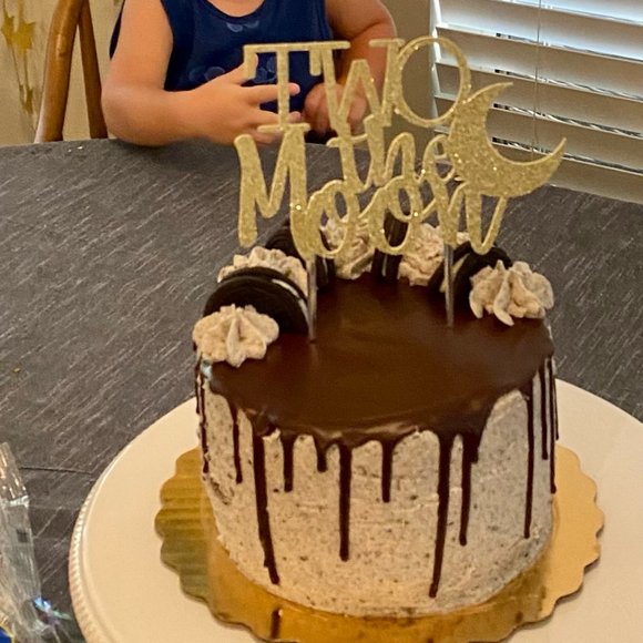 Two The Moon Cake Topper and Banner - Picture 3 of 6